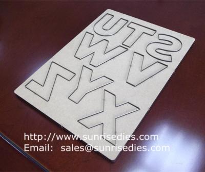 China MDF kids scrapbook steel die cutters, personalized steel rule cutter on MDF base for sale