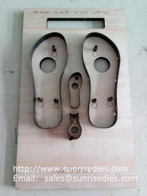 China Slipper sole steel rule dies supplier, flatboard slipper sole steel cutter dies maker for sale