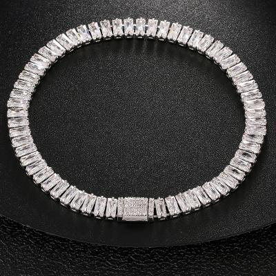 China Hip Hop& High Quality Drop Shipping Joyas Fashion Jewelry New Design Iecd 6mm Wand Zircon Tennis Bracelet for sale