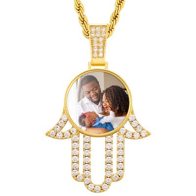 China Hiphop/DIY/Memory Drop Shipping Gold Plated Jellyfish Shape Photo Hip Hop Locket Photo Frame Custom Pendant for sale