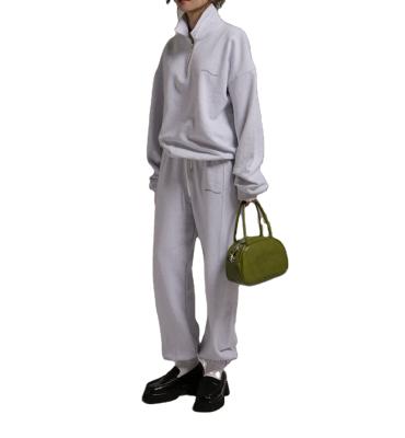 China Wholesale Viable Gray Green 100%cotton Blank Pulser Suits Sports Tracksuit for sale