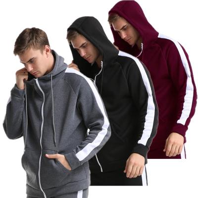 China American Zipper Fleece Hoodies- New Arrivals Breathable For Male Casual Warmth Plus Size Streetwear Hooded Coat Solid Color for sale