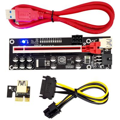 China 6Pin SATA Riser Cable 10 Capacitor Supplement Cable 010s Riser v011 Pcie Adapter PCI-e Card Plus Ver 011pro for sale