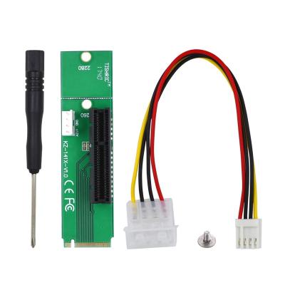 China PCB M.2 Riser Converter Male to NGFF M.2 Card M2 Female Key to PCIE 4x 1x Multiplie PCIE Slot Adapter Card for sale