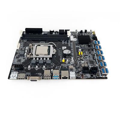 China Free Server/Workstation CPU B75 Motherboard 12GPU Graphics Cards B75 Motherboard DDR3 LGA 1155 8GPU 8 12 USB for sale