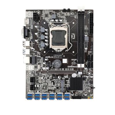 China B75 12USB Server/Workstation Support 12 Graphics Card LGA1155 DDR3 Motherboard with G1630 CPU Processor for sale