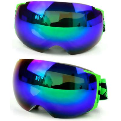 China Colorful TPU Best Seller Goggles Glass Snow Goggles Shape Ski Goggles Anti Fog for sale