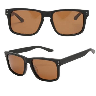 China Fashion Sunglasses Stylish Stylish Excellent Laser Customized Logo Brown Lens Acetate Handmade Sunglasses For Youth Men Women for sale