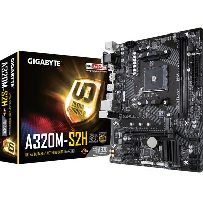 China New desktop motherboard A320M S2H M-ATX AMD A320/DDR4/M.2/USB3.1/STAT3.0/SSD 32G SSD 32G Socket AM4 mainboard for sales for sale