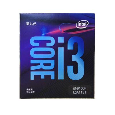 China Desktop i3 9100F Quad Core Boxed CPU Processor LGA1151 3.6GHz Four Wires Support DDR4 Desktop CPU for sale