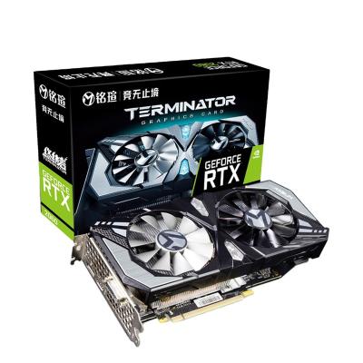 China MAXSUN Graphics Card RTX Terminator 6G NVIDIA 14000MHz GDDR6 192bit 1365MHz PCI Express X16 3.0 Desktop DP 12nm DVI Video Card for sale