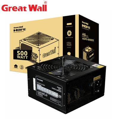 China The BRONZE PSU Desktop Power Supply. Great Wall PC Power Supply 500W 80PLUS 12V ATX ​​For PC 12cm Fan Mute EU Plug In Power Supplies For Computer for sale