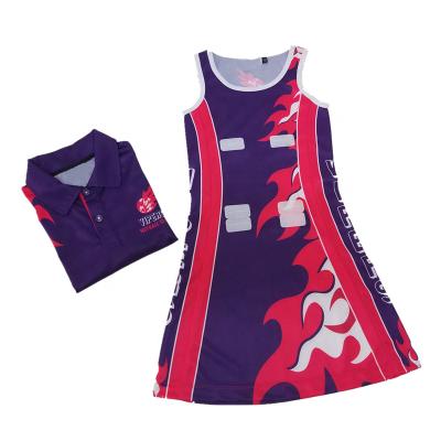 China Custom Women Tennis Clothes Sets Female Tennis Dress Netball Sketch Uniforms for sale