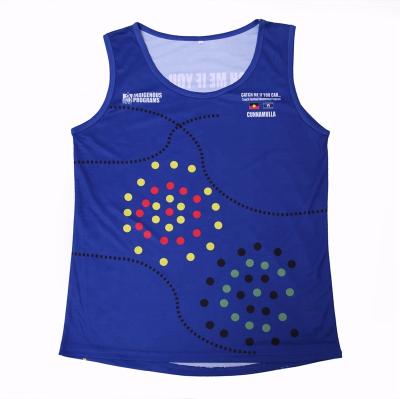 China Anti-pilling China factory wholesales blank custom design sublimated men gym singlet for sale