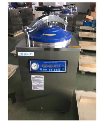 China 75L metal autoclave machine vertical steam sterilizer medical autoclave pressure steamer for sale price with drying for sale