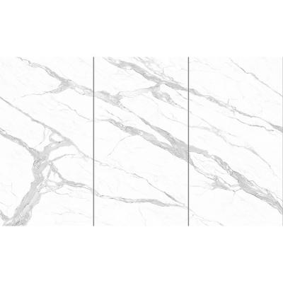 China Living Room Background Wall Panel 12MM King Fishbelly White Sintered Slab Wall Bracket Marble Modern Stone Pattern 1600*2700*12mm for sale