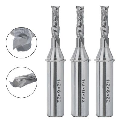 China Other XCAN 1/2 Straight End Mill Shank TCT Compound Router Bit Double Veneer Cutting Knife CNC Slot Cutter UP Milling Cutter DOWN Cutter for sale