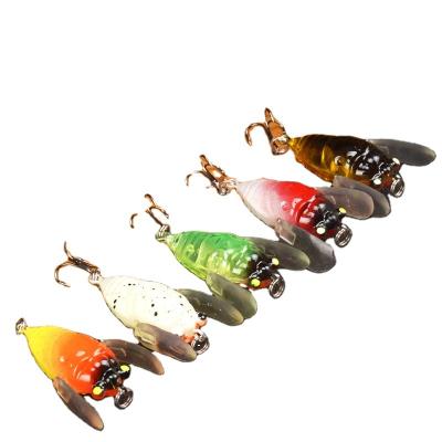 China Top 5cm6.2g Durable Wholesale Water Snap Maker Floating Fishing Hard Bug Bait Cicada Bionic Lures for sale