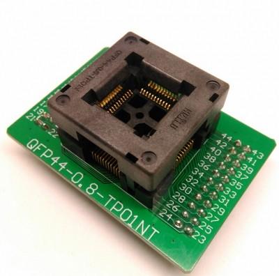 China Brand new QFP44 to DIP44 Test Socket 0.8mm TQFP44 FQFP44 Burn-in Socket for sale