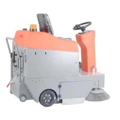 China ET-95\High efficient Floor scrubber dryer and Dual brushes automatic floor scrubbering and cleaning Hard for sale