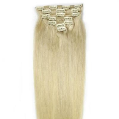 China Silky Straight Wave Wholesale Clip Ins 100% Hair Extensions Hair Clip Cut Hair Extensions for sale