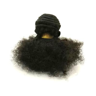 China Afro 4C Virgin Hair Silky Straight Curly Hair Weave Mongolian Curly Wave Hair Weft Kinky Curly Wave Hair Weave for sale