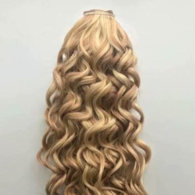 China Silky Straight Wave 8 To 30 Inch Natural Kinky Curly Human Hair Extensions 100 Inch Human Hair Weft High Quality for sale