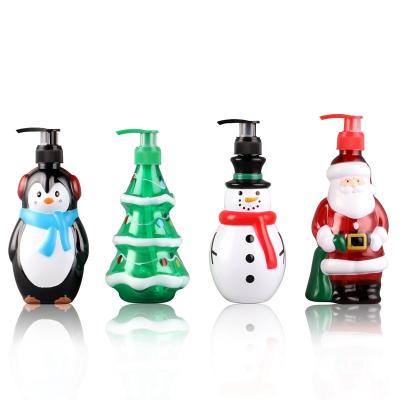 China 300ml Christmas Design Set Refillable Pet Lotion Bottle For Kids for sale