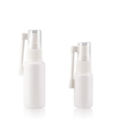 China Non Spill 10ml 50ml White Plastic Collapsible Nasal Spray Bottle for sale