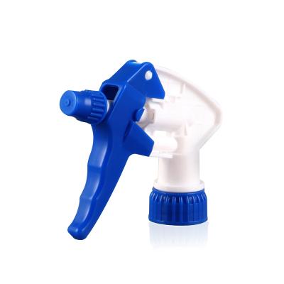 China Cleaning Products 28/400 Blue And White Hot Selling Small Plastic Trigger Sprayer A Type Mini Trigger for sale