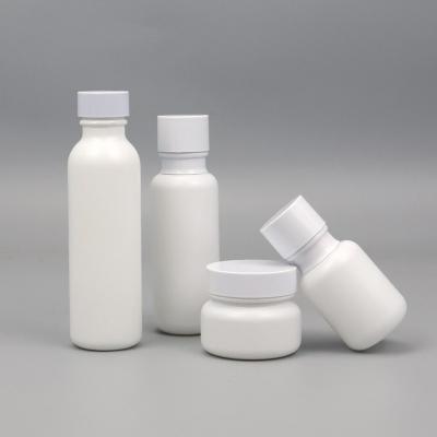 China Wholesale Empty Personal Skin Care Packaging Lotion Glass Bottle Cosmetics With Packaging Bottles Set Four Pieces Set for sale