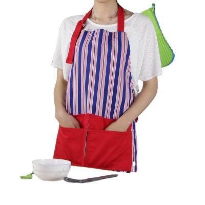 China Wholesale Reusable Purple Cotton Apron 100 Bands Apron Adjustable Bib Apron for sale