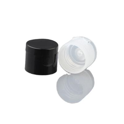 China Non Spill 24mm Black Clear White Plastic Flip Cap 28mm For Bottle for sale