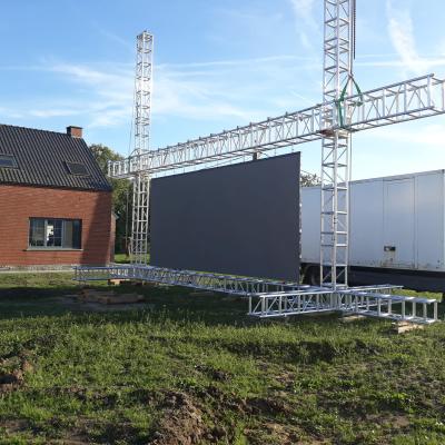 China Outdoor Ultra Thin Full Color Concert Stage Background LED Display 500x500mm P3.91 LED Video Wall Panel for sale