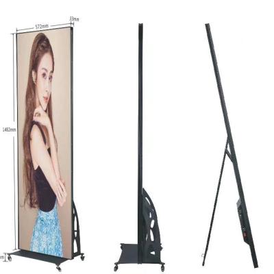 China SRYLED P2.5 P3 Mall Mirror LED Screen Advertising Ultra Thin Indoor Digital Portable Poster Led Display for sale