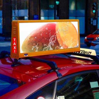 China Outdoor Waterproof Double Sided Advertising LED Display P5 Car Sign Bus Rear Window LED Display Taxi Led Screen for sale