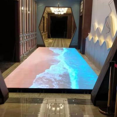 China P3.91 P4.81 LED Floor Interactive Video Dance Floor Wedding Super Slim Indoor LED Disco Nightclub for sale