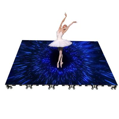 China IP65 Indoor Waterproof High Capacity Large Load Bearing Indoor Dancing Led Video Panel P3.91 P4.81 P6.25 Led Floor Screen for sale