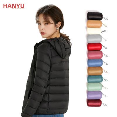 China 2021 OEM Factory Womens Waterproof Lightweight Bubble Coat Down Jacket Slim Lightweight for sale