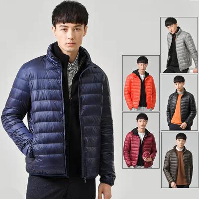 China Duck Down Jacket Ultra Light Weight Feather Winter Men's Clothing Camouflage QUICK DRY White Blue Men And Women Casual Custom Coat Black Printing for sale