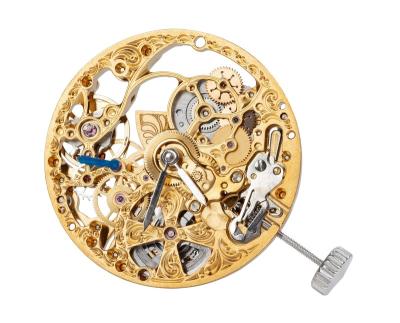 China Automatic Engraved Skeleton Mechanical Movement Self Winding Jewelry Rotor Custom 33 Screws Watch Movement for sale