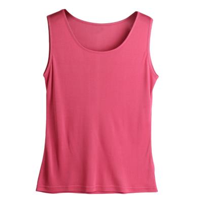 China Fit Ladies Silk Knitted Vest Summer Women'S QUICK DRY Slim O-Neck Sleeveless T-shirt Yoga Sport Silk Breathable Tank Tops for sale