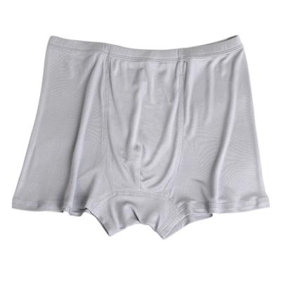 China Men's Silk Mid Waist Boxer Shorts Antibacterial Men's Underwear Summer Silk Comfortable Shorts And Breathable Boxer Shorts for sale