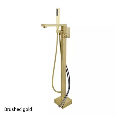 China With Slide Bar Deao Good Quality Floor-standing Hot and Cold Floorstanding Free Standing Bathtub Faucet for sale