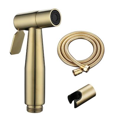 China Deao Gold 304 Stainless Steel Modern Shower Shattaf Bidet Sprayer Modern Handheld Muslim Toilet Spray Various Colors Modern Muslim Shattaf for sale