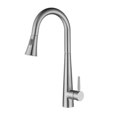 China Modern Rocket Stainless Steel Pull Out Kitchen Faucet Pull Down Sprayer Kitchens Taps Wholesale Manufacturers for sale