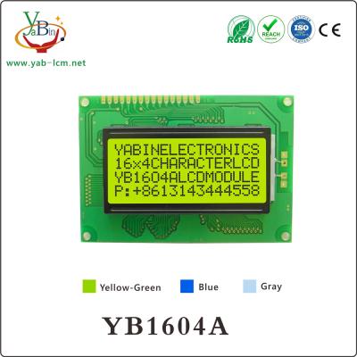 China 87X60 Mm 1604 Character 16X4 LCD Display Module YB1604A 2.95x4.75mm for sale