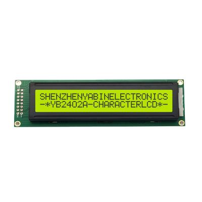 China Fashionable design 5V Stn 24 character 2 line, 2x24 character 4 inch LCD module 24X2 YB2402A for sale