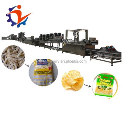 China Vegetable Processing Plant Factory Frying Equipment Fresh Frozen French Fries Making Machine Full Automatic Potato Chips Production Line For Sale Configurations for sale