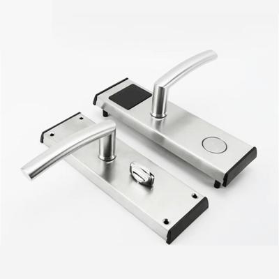 China New Design Hotel Residence Security Stainless Steel Indoor Home Indoor Electronic Lock Card System Open Smart Hotel Door Locks for sale